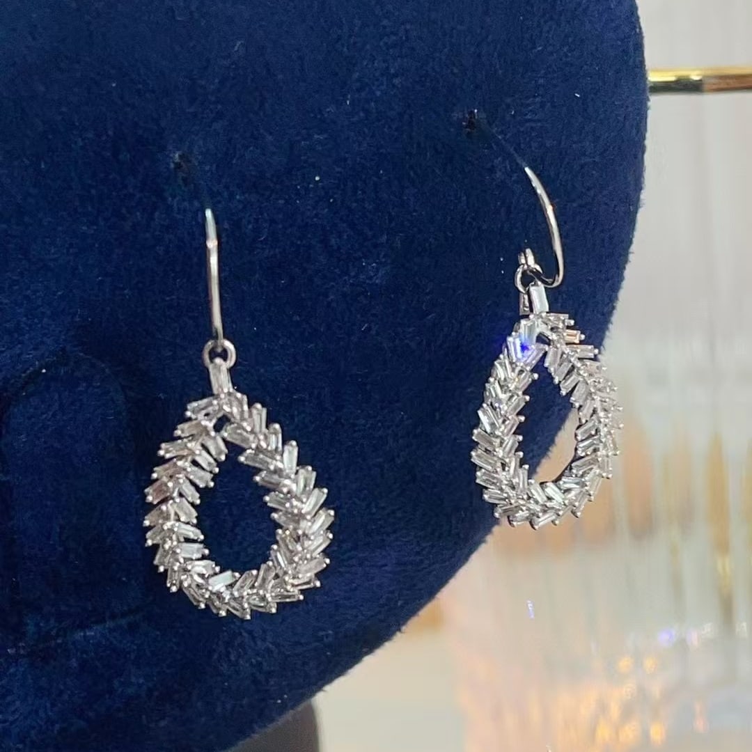 14k Gold 0.90 Ctw Natural H Diamond Jewelry Set - 2