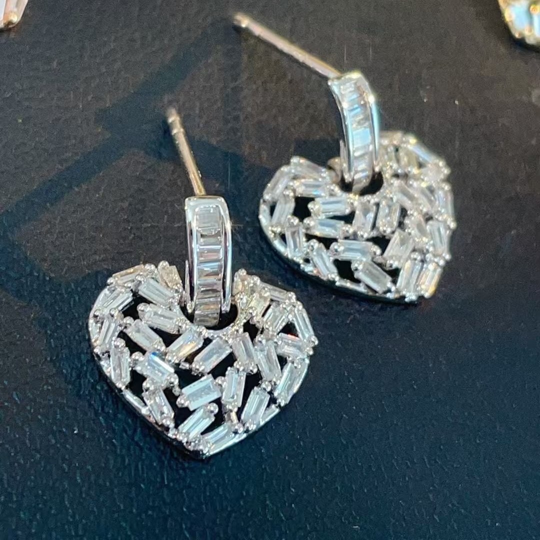 14k Gold 0.52 Ct Natural H Diamond Earrings - 2