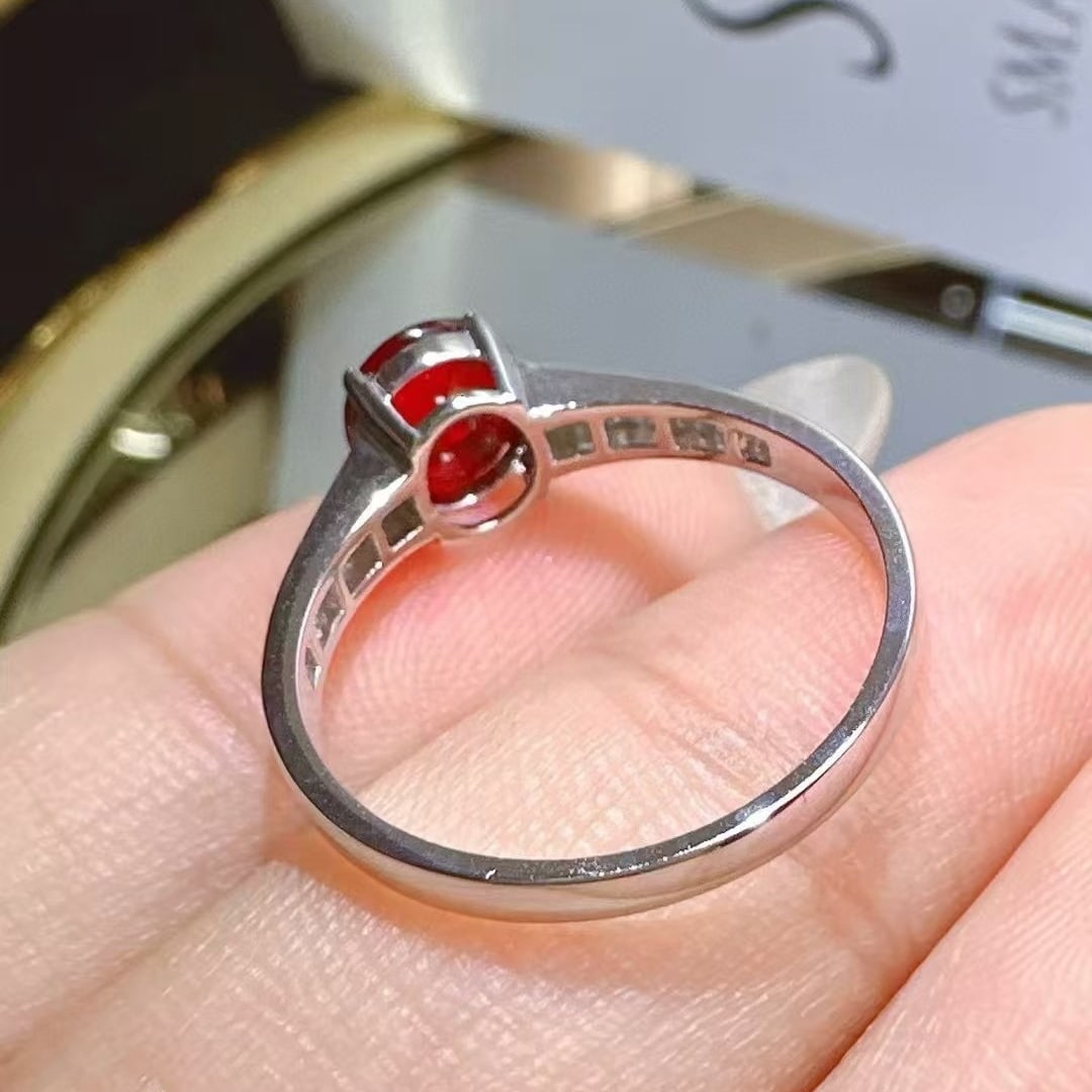 14k Gold 1.02 Ct Natural Ruby & Diamond Ring - 3