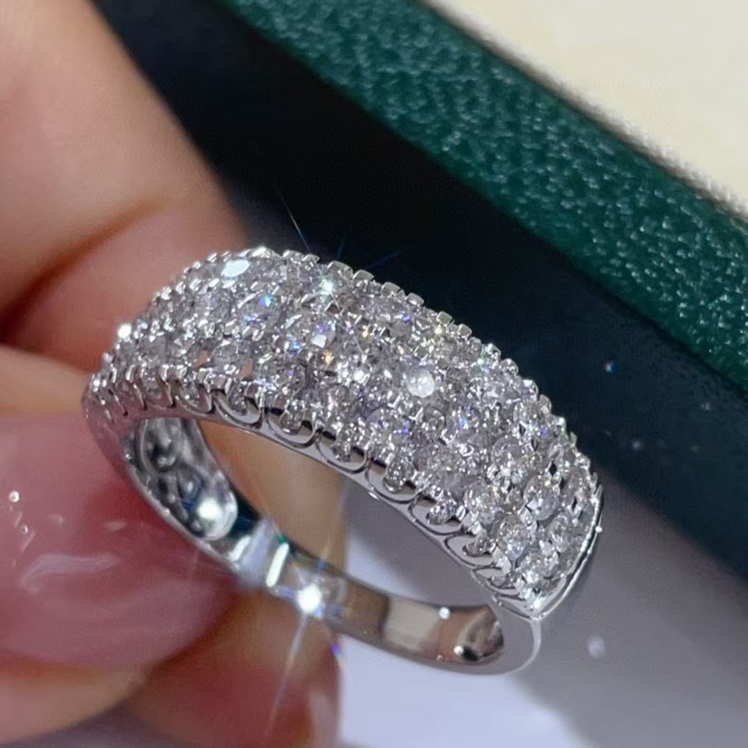 14k Gold 1 Ct Natural H Diamond Ring - 3