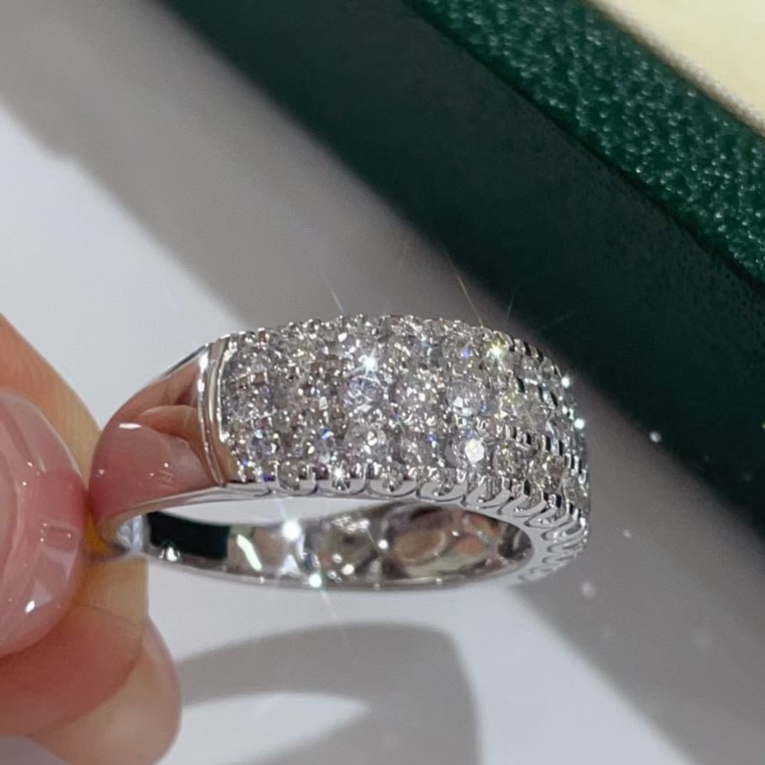 14k Gold 1 Ct Natural H Diamond Ring - 4