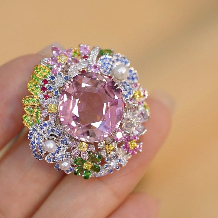 14k Gold 12.5 Ct Natural Tourmaline Ring - 4