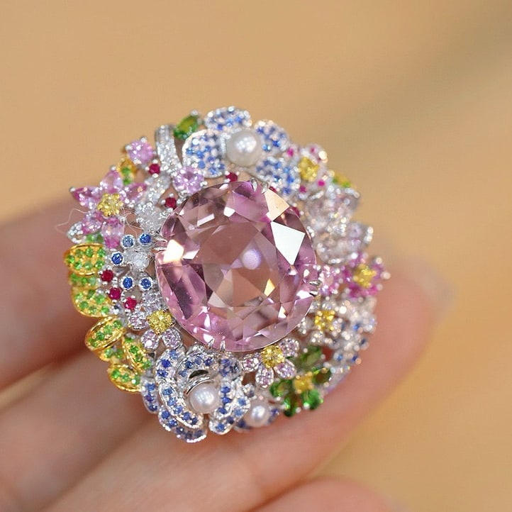 14k Gold 12.5 Ct Natural Tourmaline Ring - 5