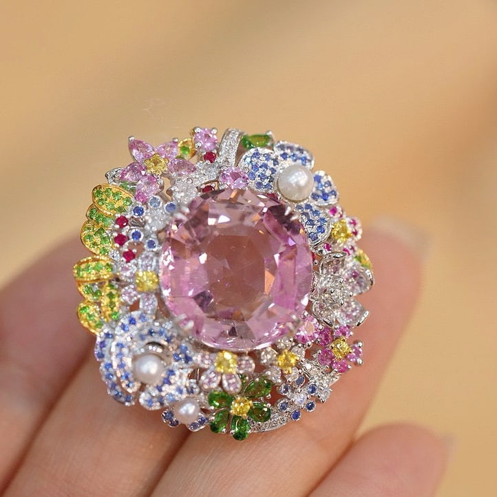 14k Gold 12.5 Ct Natural Tourmaline Ring - 8