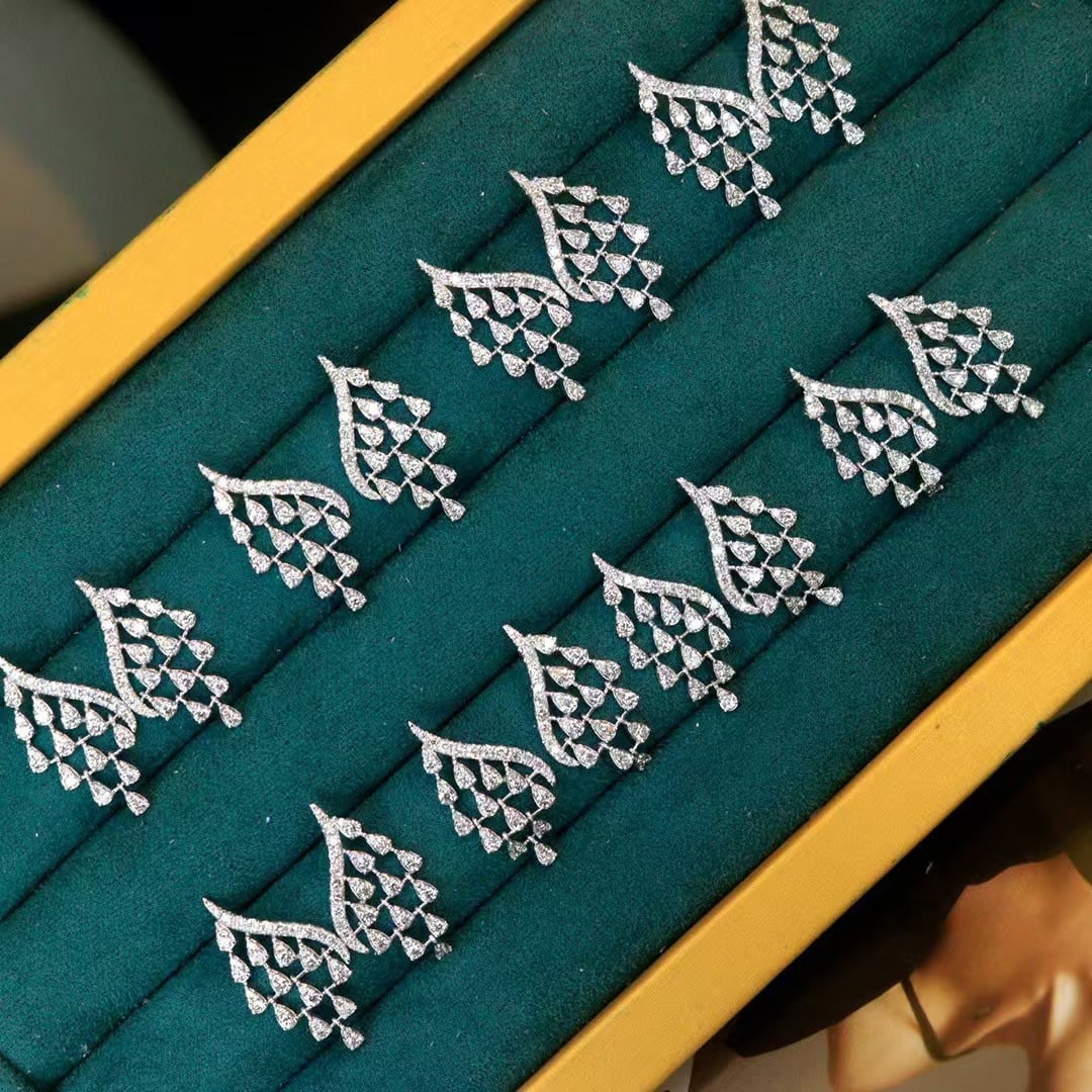 14k Gold 1.1 Ct Natural H Diamond Earrings - 3