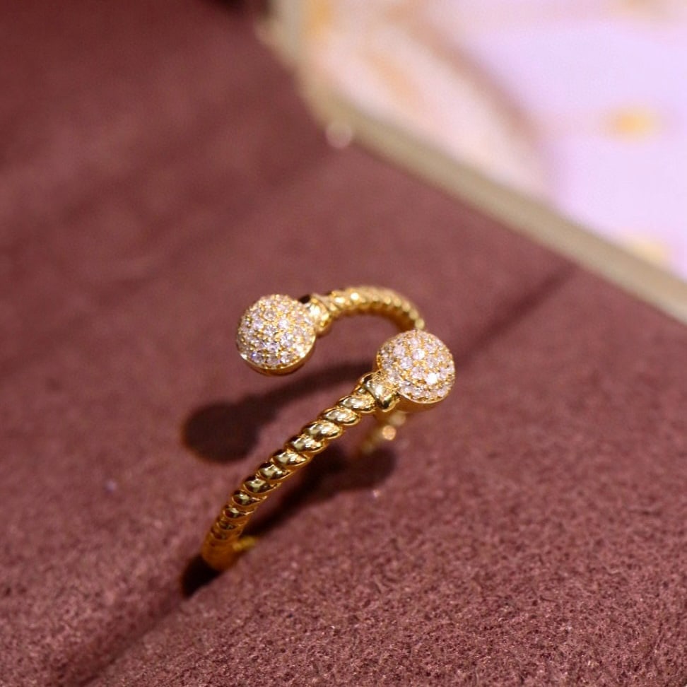 14k Gold 0.15 Ct Natural H Diamond Ring - 4