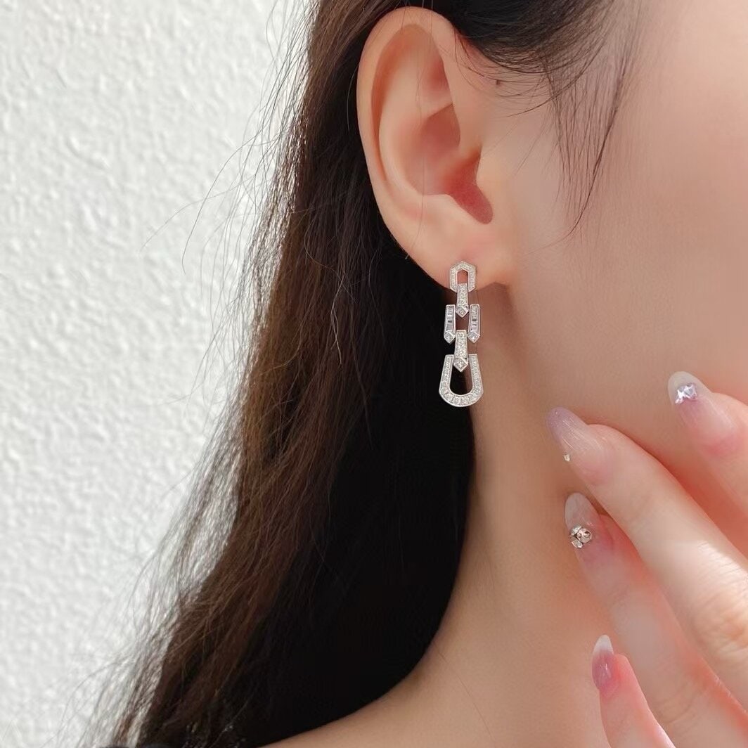 14k Gold 0.75 Ct Natural H Diamond Earrings - 5