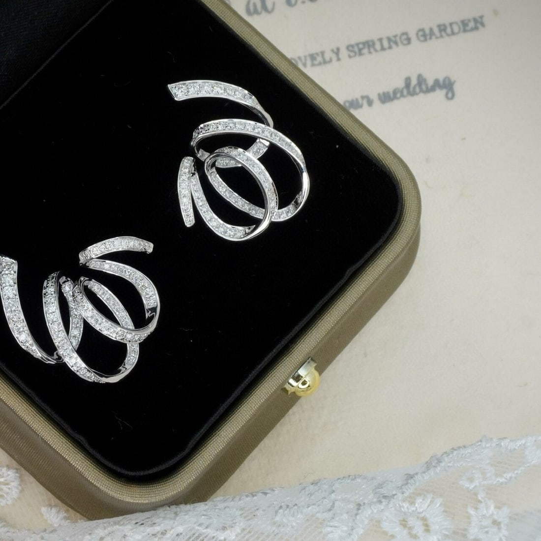 14k Gold 0.84 Ct Natural H Diamond Earrings - 2