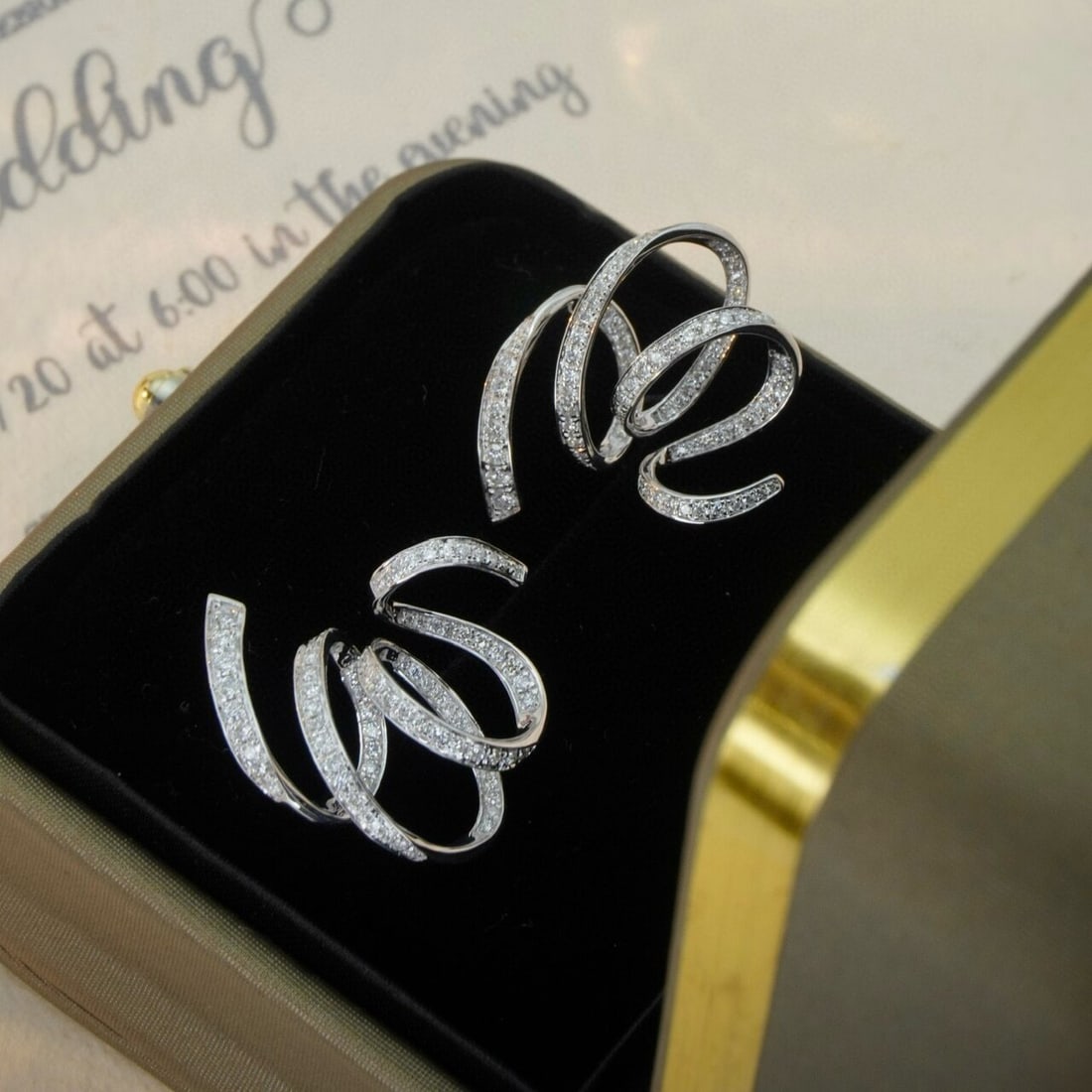 14k Gold 0.84 Ct Natural H Diamond Earrings - 6