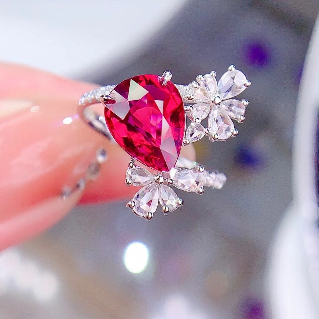 14k Gold 3.95 Ctw Natural Tourmaline & Diamond Ring - 3