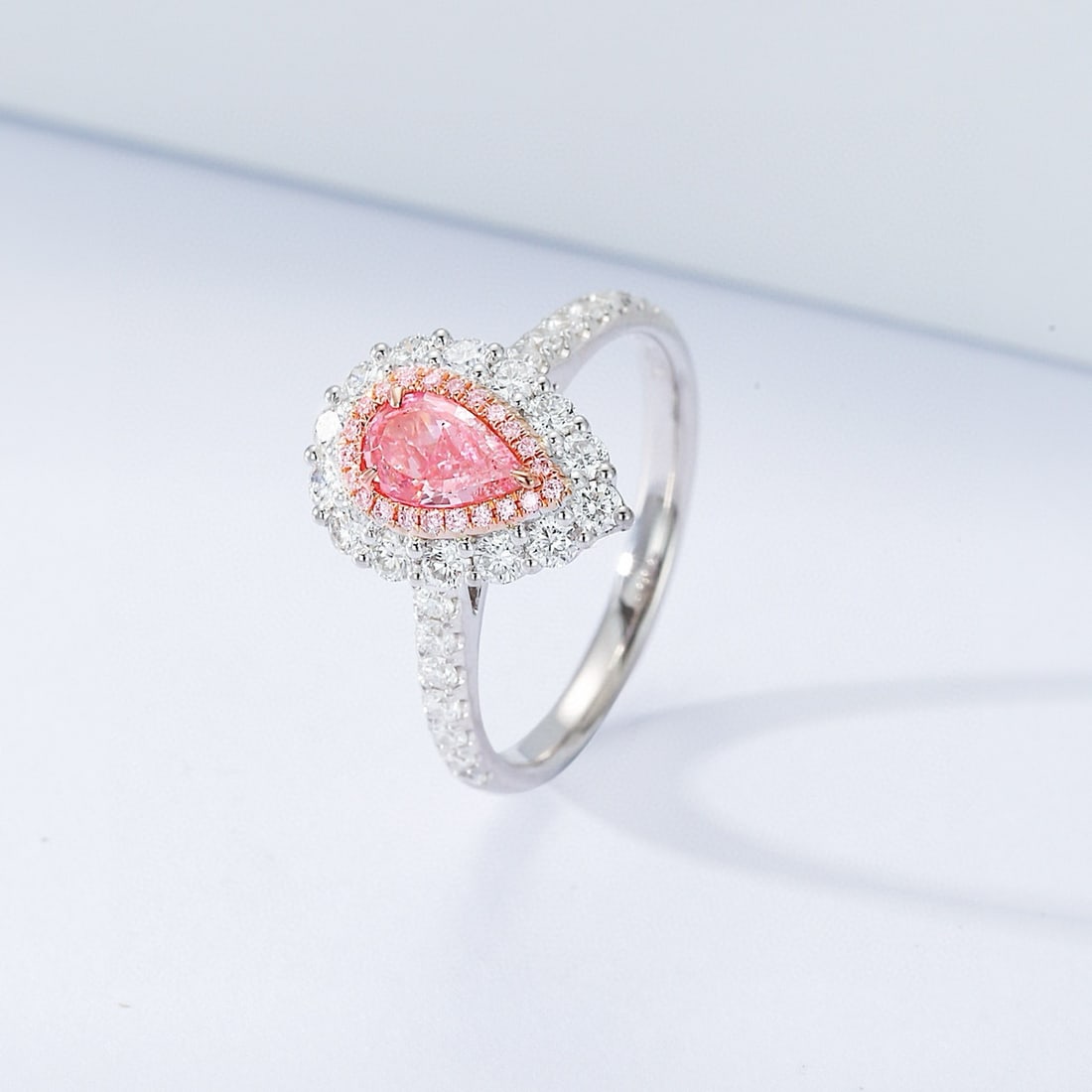 14k Gold 1.23 Ctw Natural Pink Diamond & Diamond Ring - 3