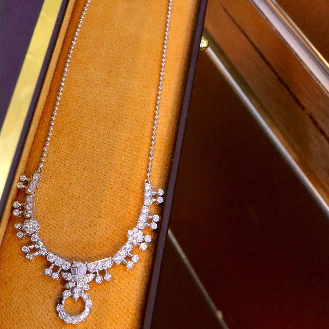 14k Gold 1.16 Ct Natural H Diamond Necklace - 4