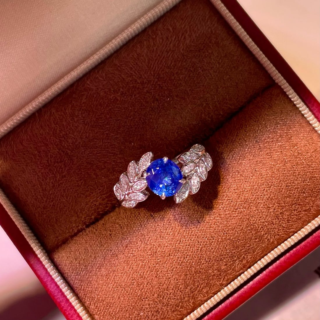 14k Gold 1.82 Ctw Natural Sapphire & Diamond Ring - 2