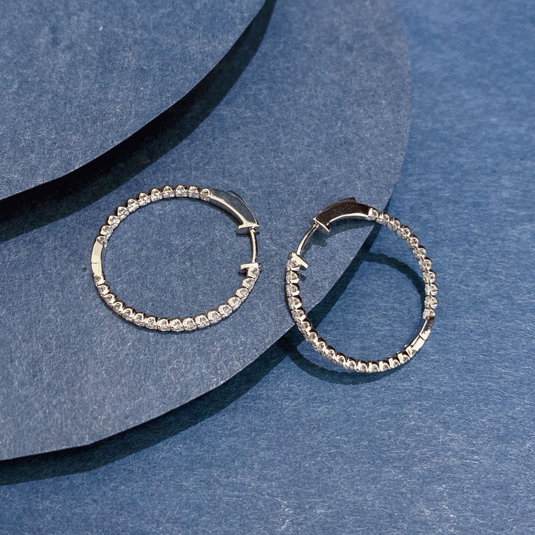 14k Gold 1.17 Ct Natural H Diamond Earrings - 6