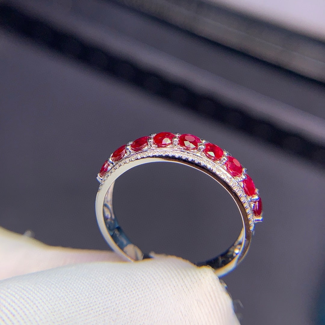 14k Gold 1.01 Ct Natural Ruby & Diamond Ring - 6