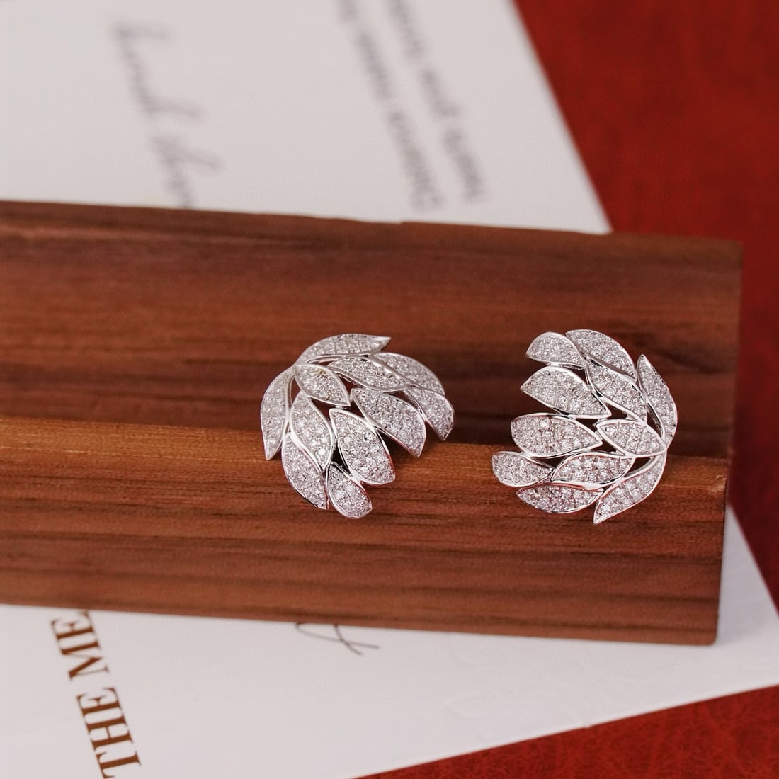 14k Gold 0.76 Ct Natural H Diamond Earrings - 3