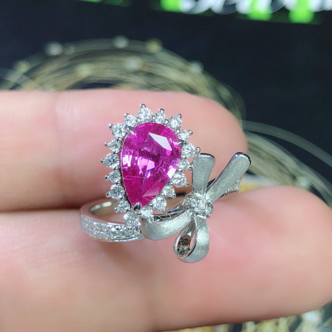 14k Gold 1.94 Ctw Natural Sapphire & Diamond Ring - 3