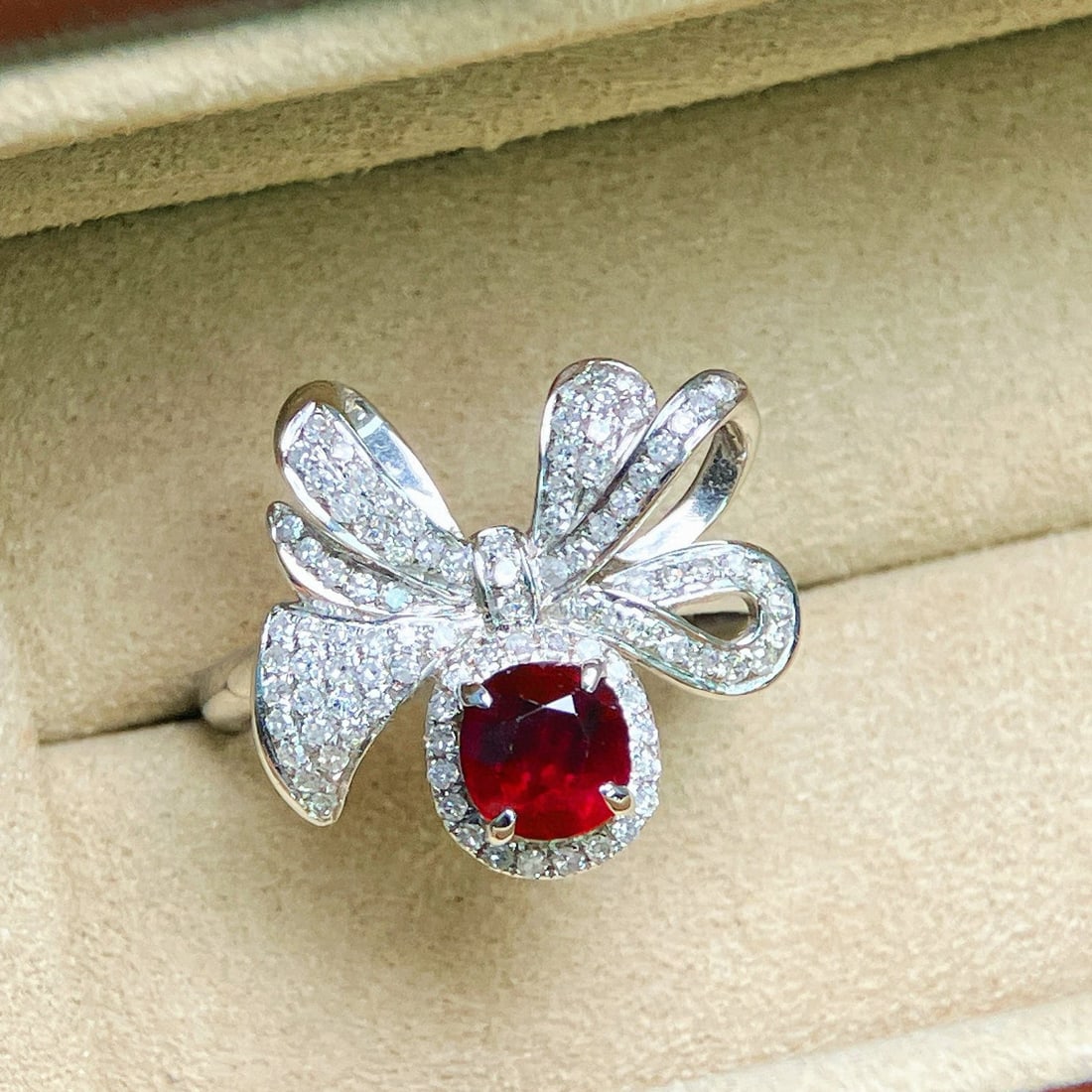 14k Gold 1.51 Ctw Natural Ruby & Diamond Ring - 5