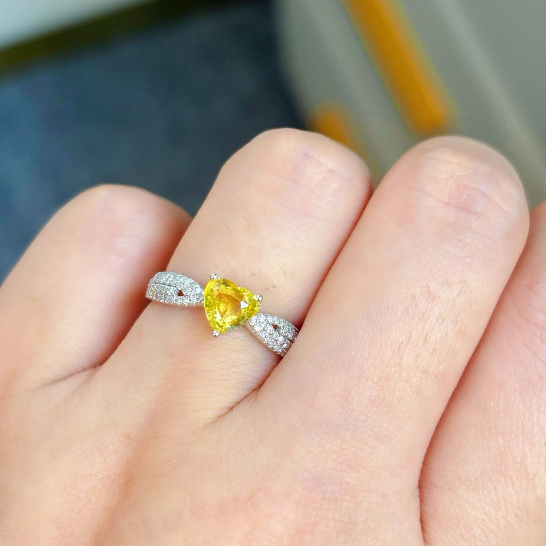 14k Gold 1.48 Ctw Natural Sapphire & Diamond Ring - 6