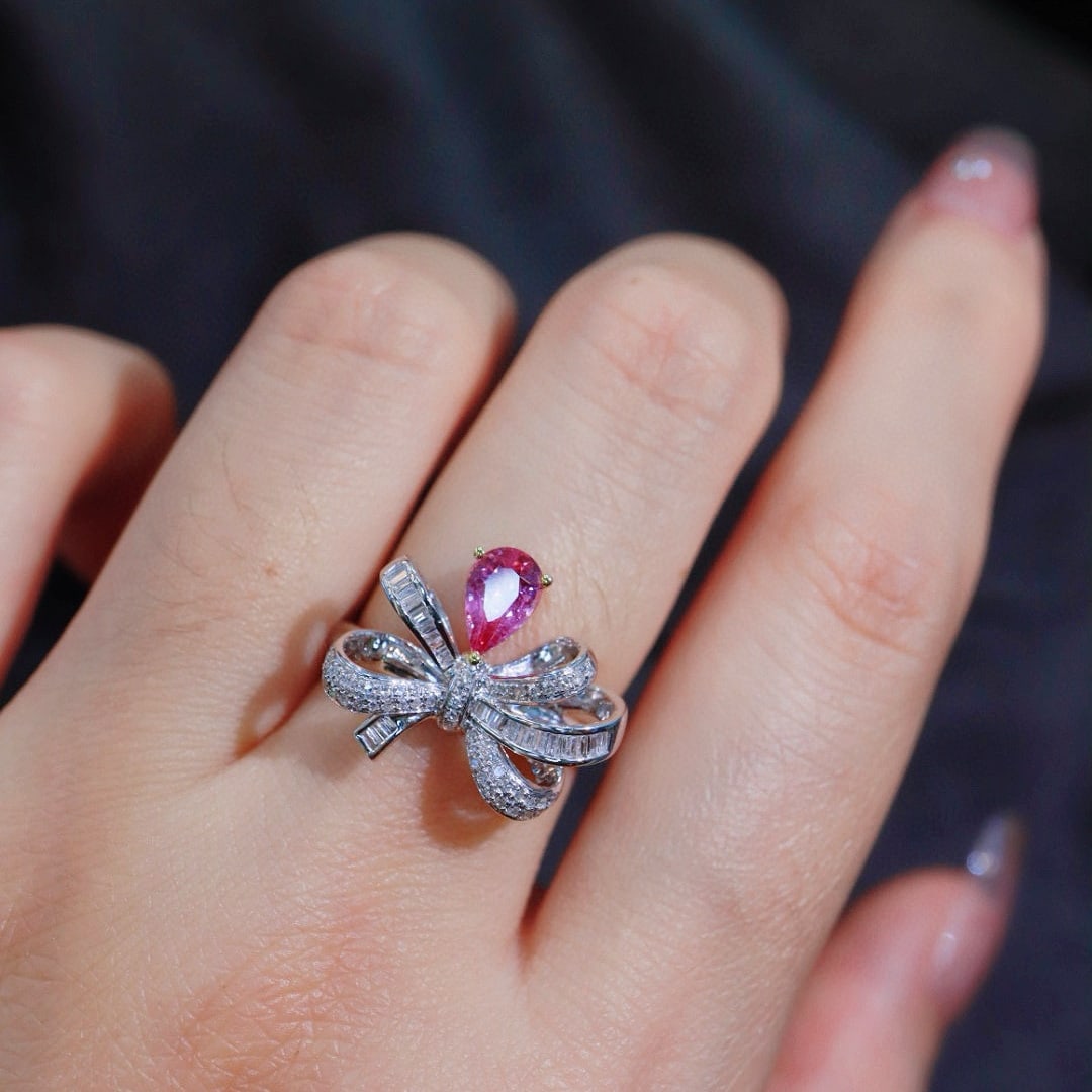 14k Gold 1.14 Ctw Natural Sapphire & Diamond Ring - 3