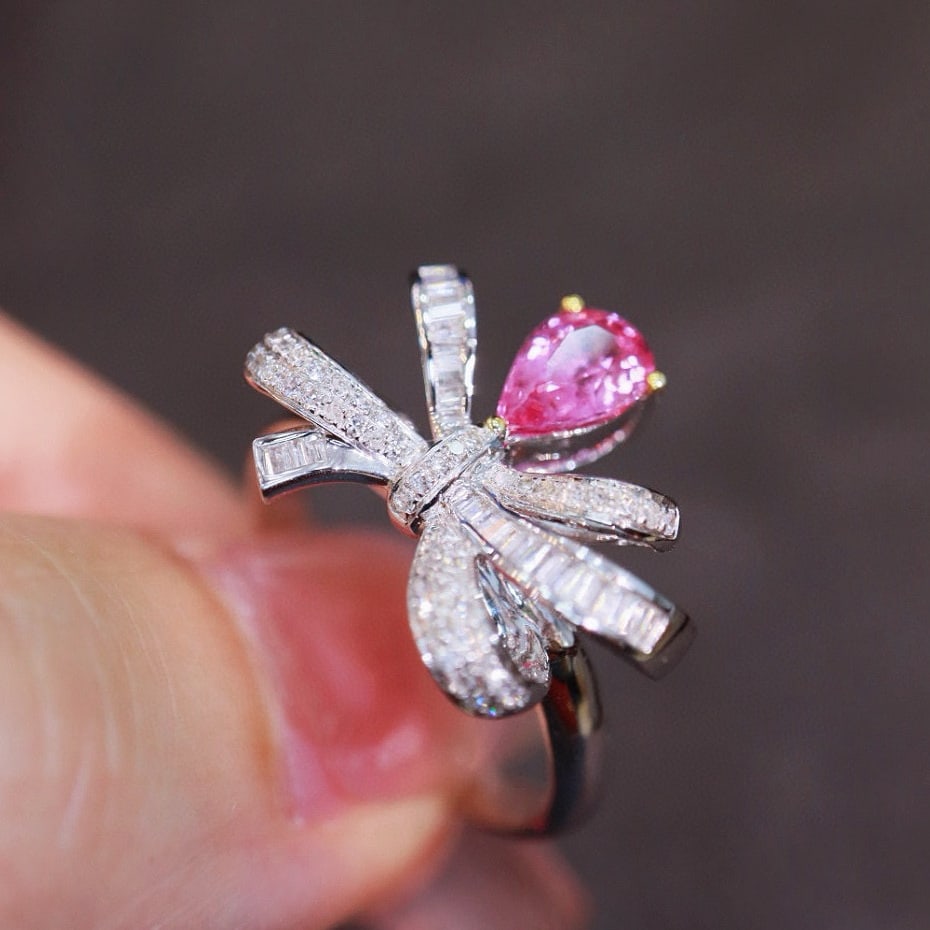 14k Gold 1.14 Ctw Natural Sapphire & Diamond Ring - 5