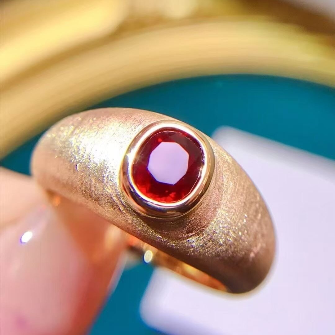 14k Gold 1.02 Ct Natural Ruby Ring - 5