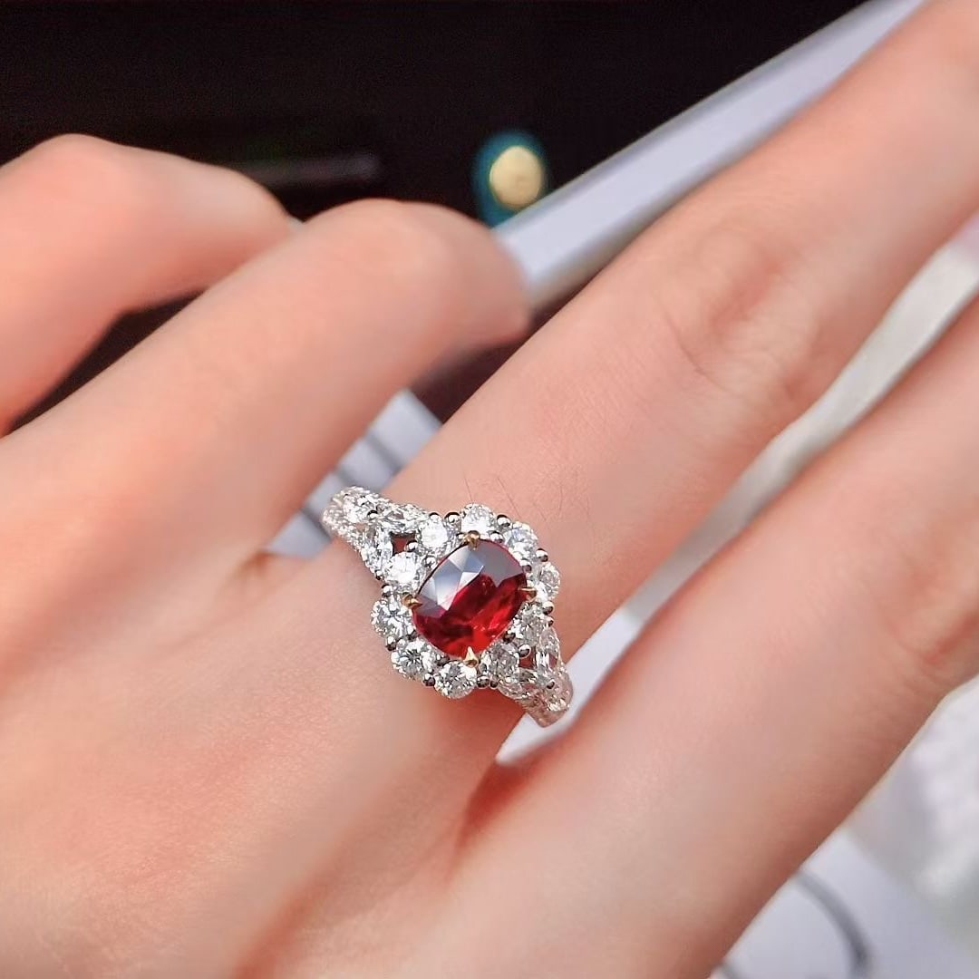 14k Gold 2.01 Ctw Natural Ruby & Diamond Ring - 3