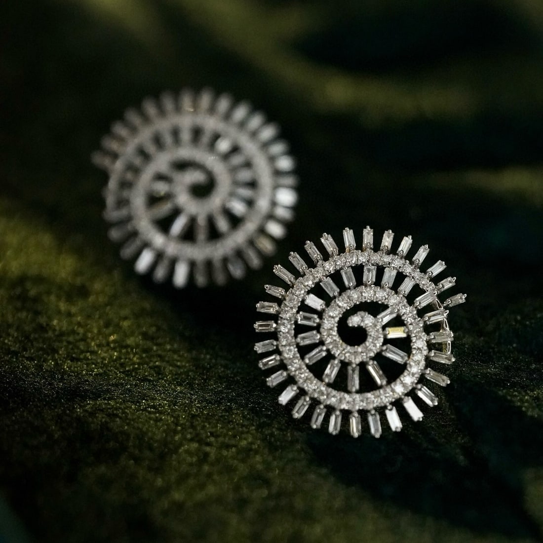 14k Gold 1.24 Ct Natural H Diamond Earrings - 8