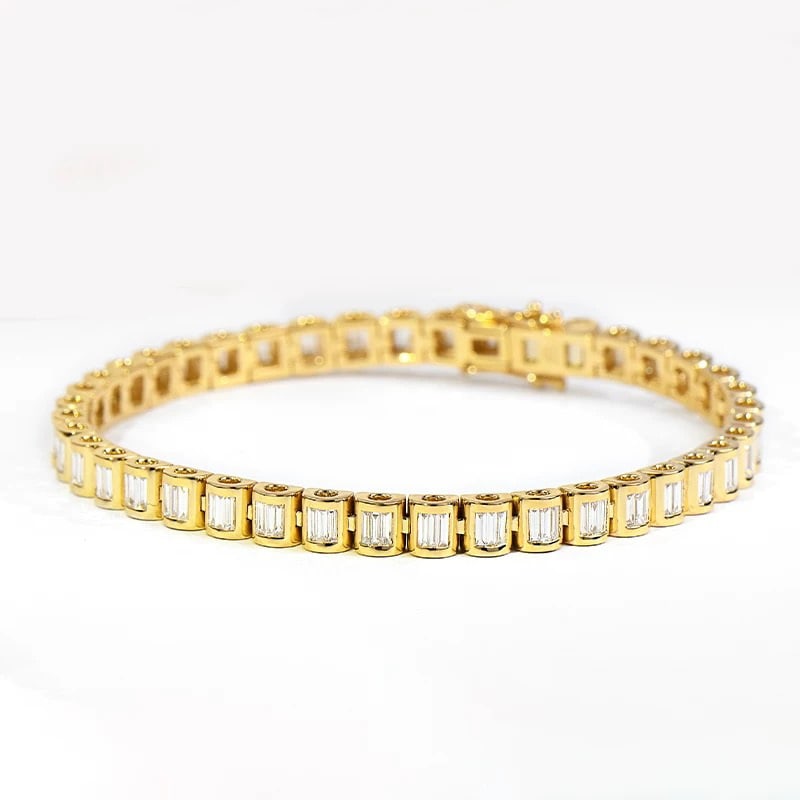 14k Gold 2.48 Ct Natural H Diamond Bracelet (1 of 6)