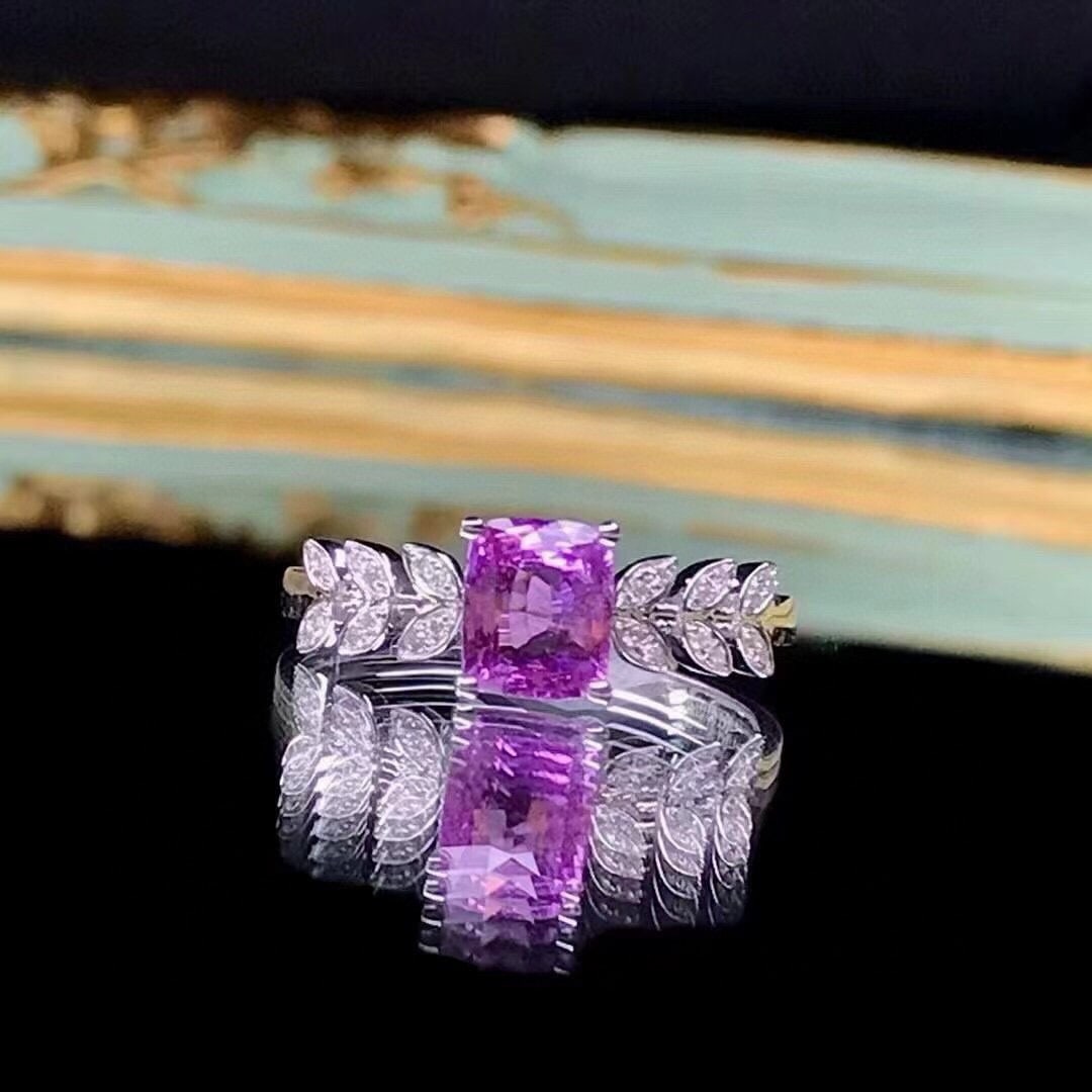 14k Gold 1.13 Ctw Natural Sapphire & Diamond Ring - 3