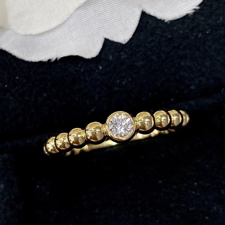 14k Gold 0.10 Ct Natural H Diamond Ring (1 of 7)