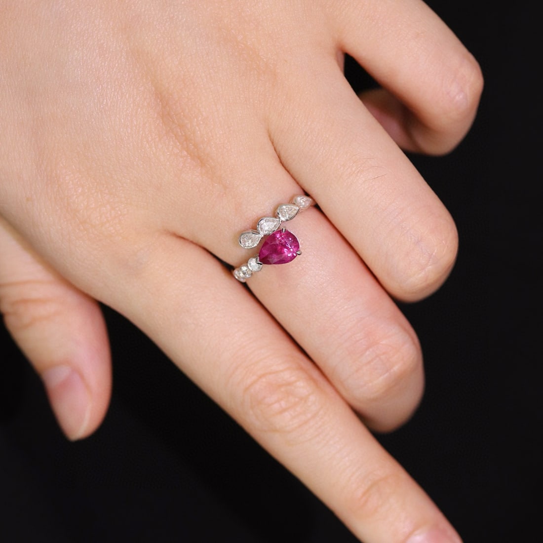 14k Gold 1.93 Ctw Natural Sapphire & Diamond Ring - 7