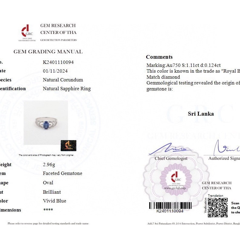 14k Gold 1.23 Ctw Natural Sapphire & Diamond Ring - 4