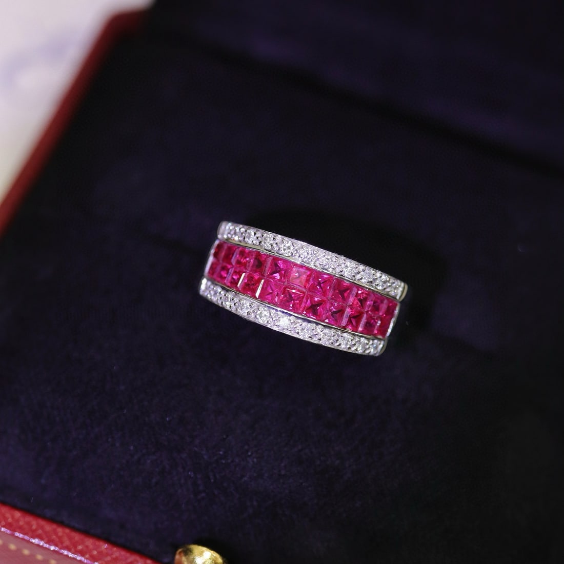 14k Gold 1.62 Ctw Natural Ruby & Diamond Ring - 4