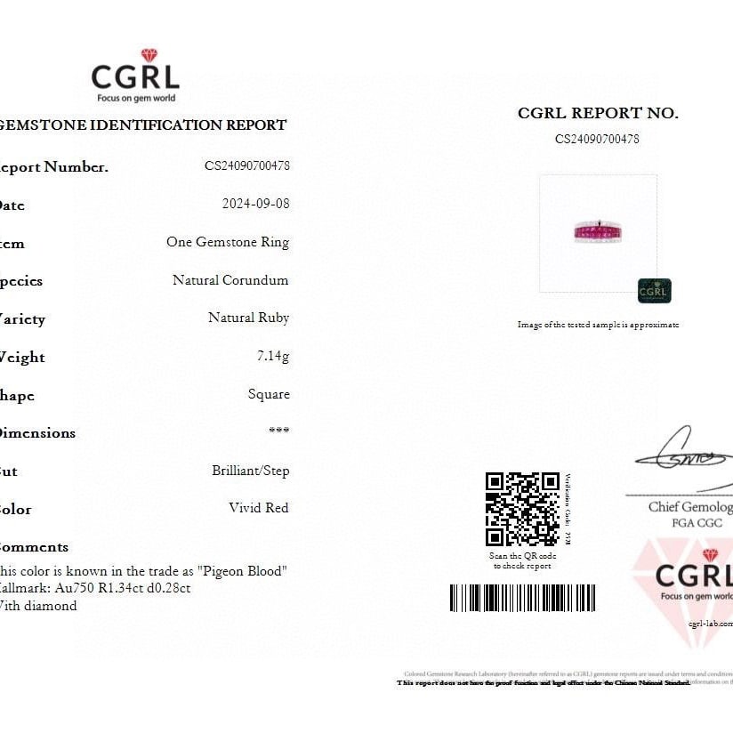 14k Gold 1.62 Ctw Natural Ruby & Diamond Ring - 6