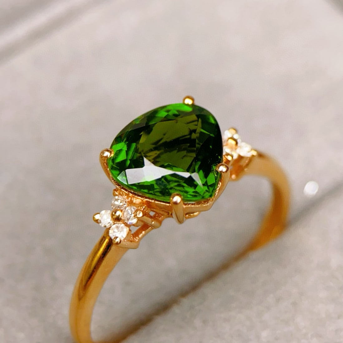 14k Gold 1.86 Ctw Natural Tourmaline & Diamond Ring - 2