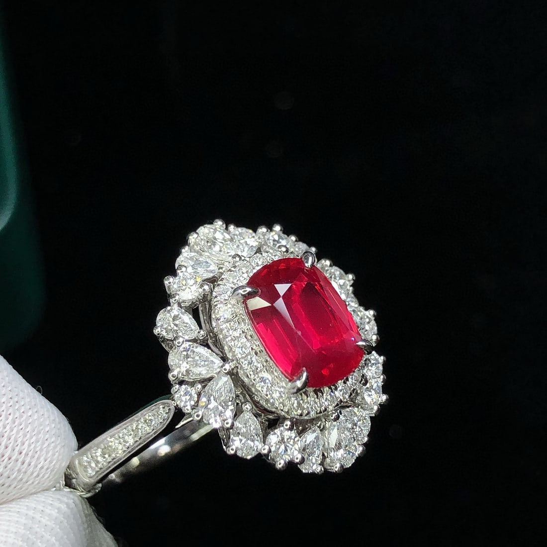 14k Gold 2.57 Ctw Natural Ruby & Diamond Ring/pendant( Without Chain ) - 5