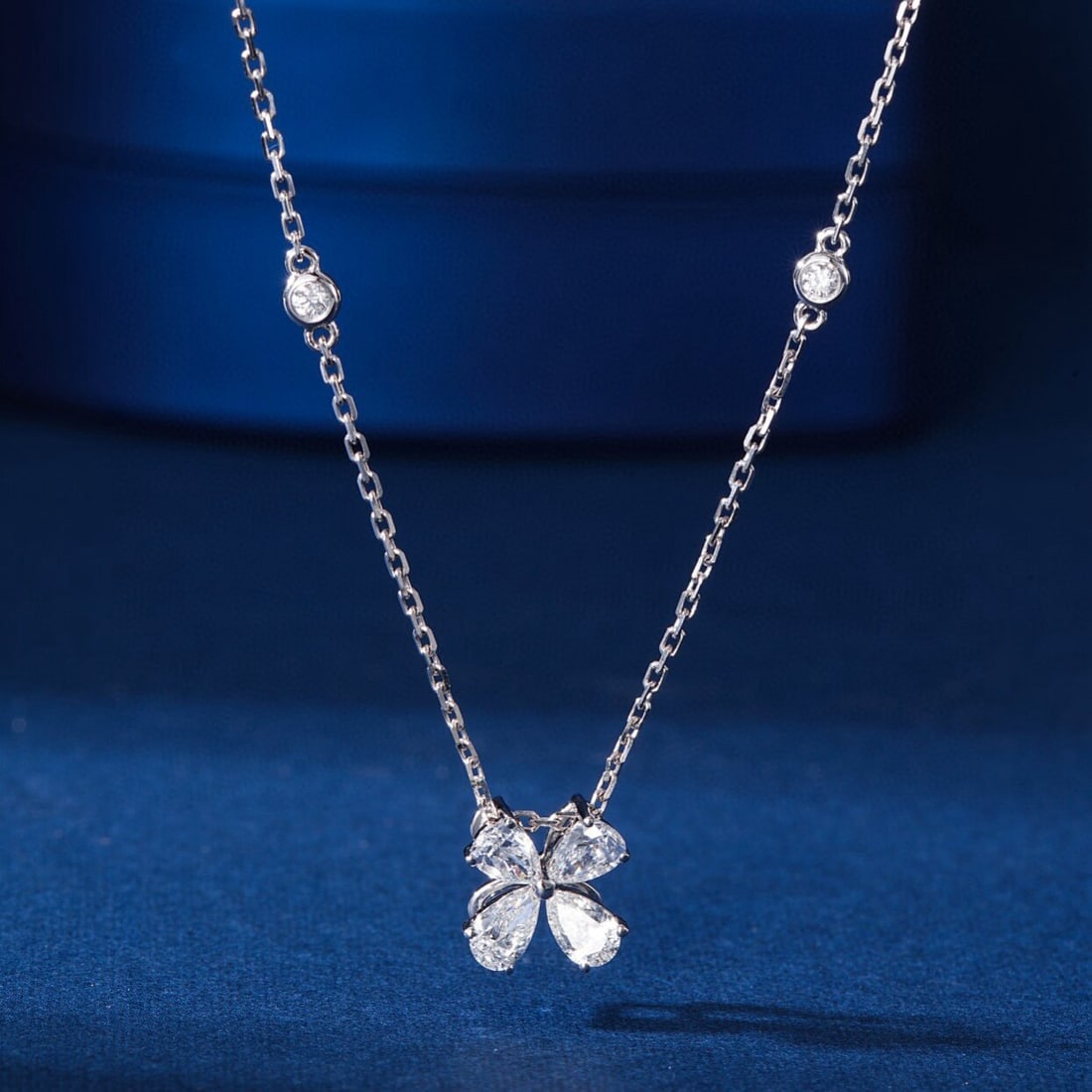 14k Gold 0.71 Ctw Natural H Diamond Necklace - 4