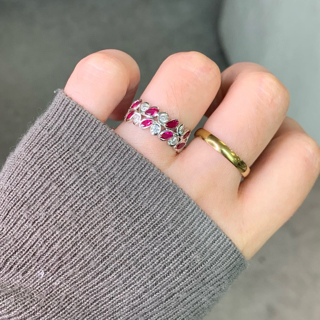 14k Gold 1.53 Ctw Natural Ruby & Diamond Ring - 5