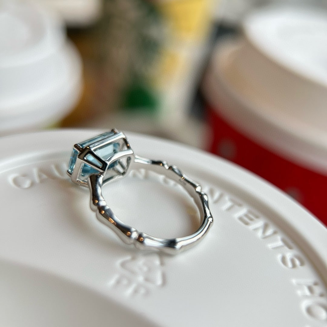 14k Gold 2.59 Ct Natural Aquamarine Ring - 2