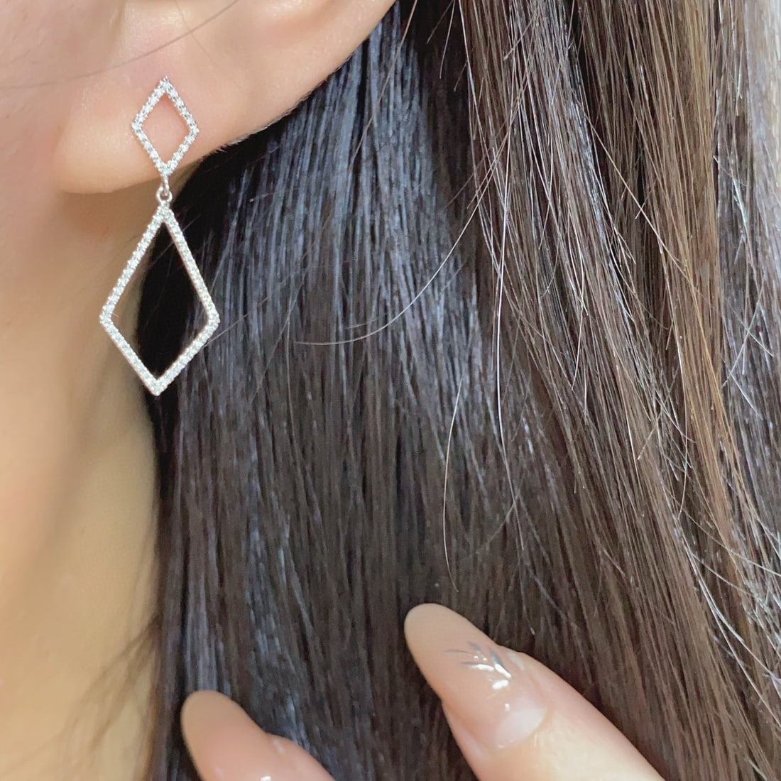 14k Gold 0.25 Ct Natural H Diamond Earrings - 5