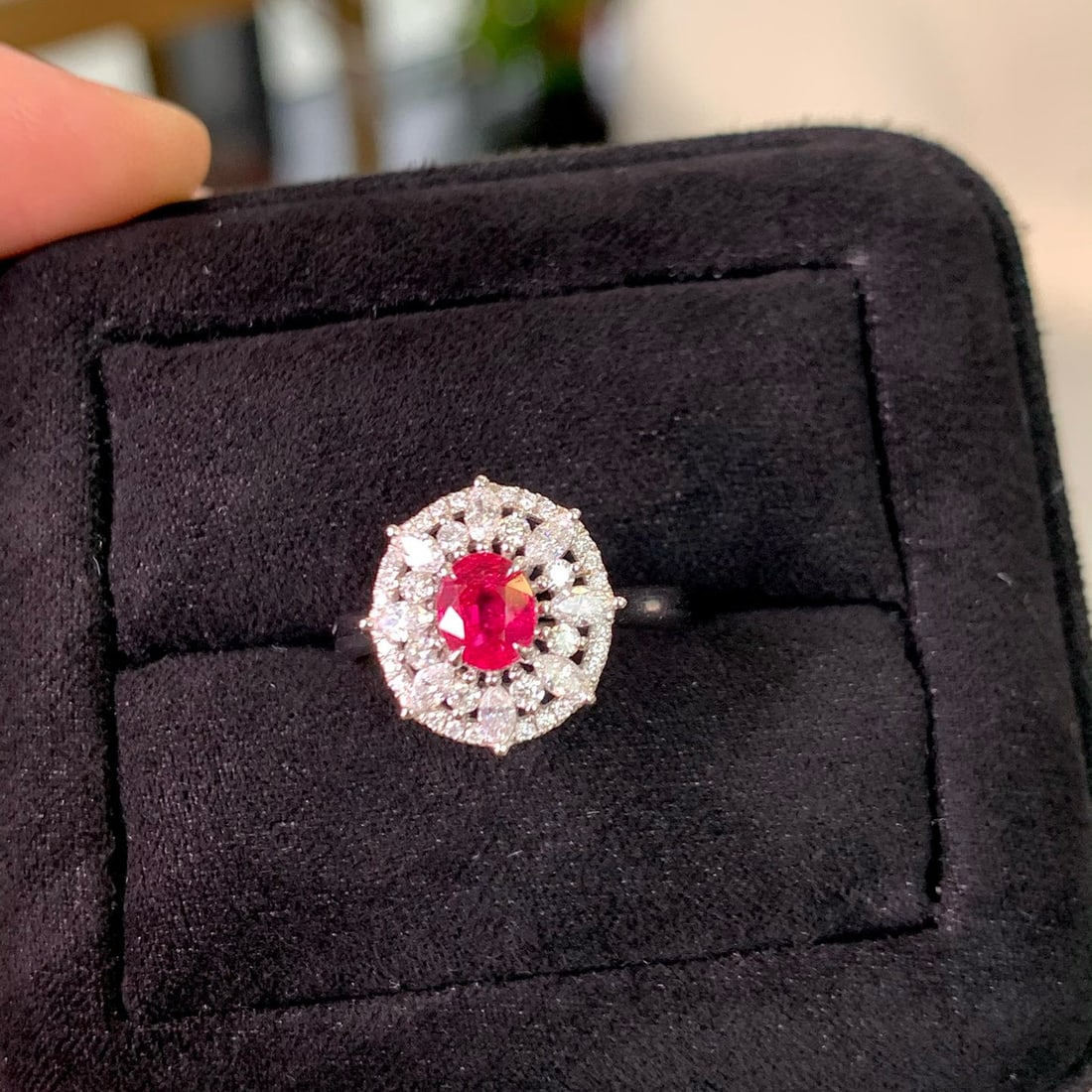 14k Gold 1.15 Ctw Natural Ruby & Diamond Ring - 5