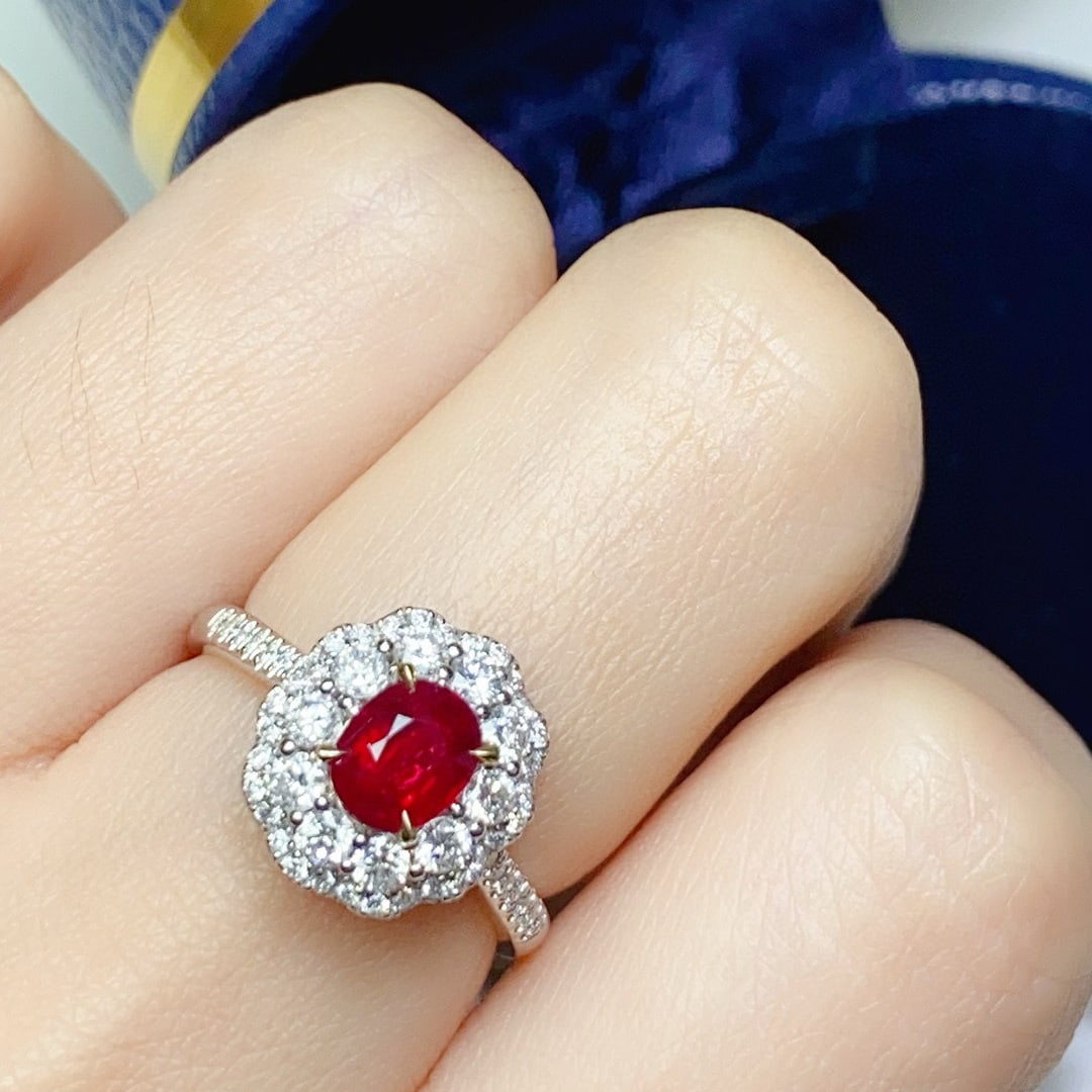 14k Gold 1.73 Ctw Natural Ruby & Diamond Ring - 3