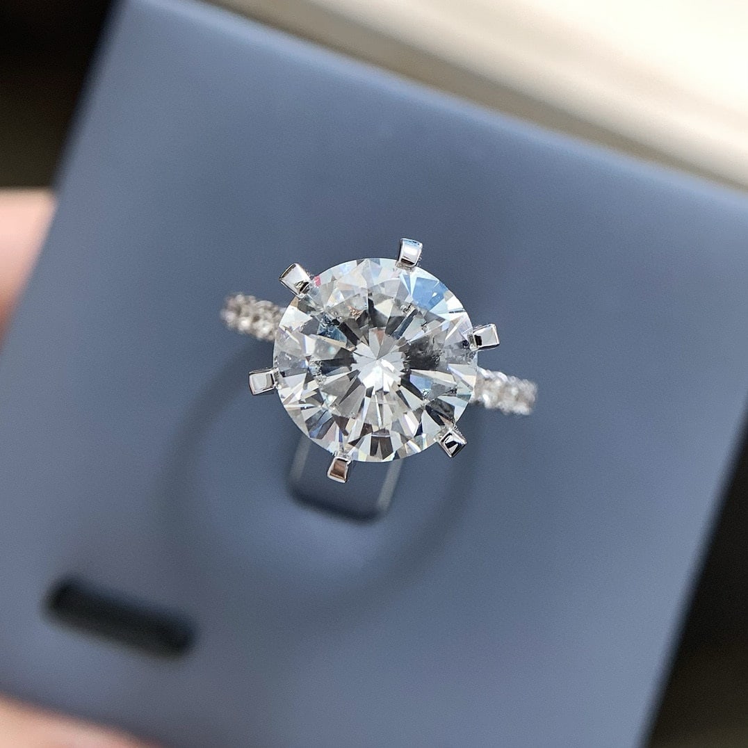 14k Gold 5.35 Ctw Natural H Diamond Ring (1 of 5)