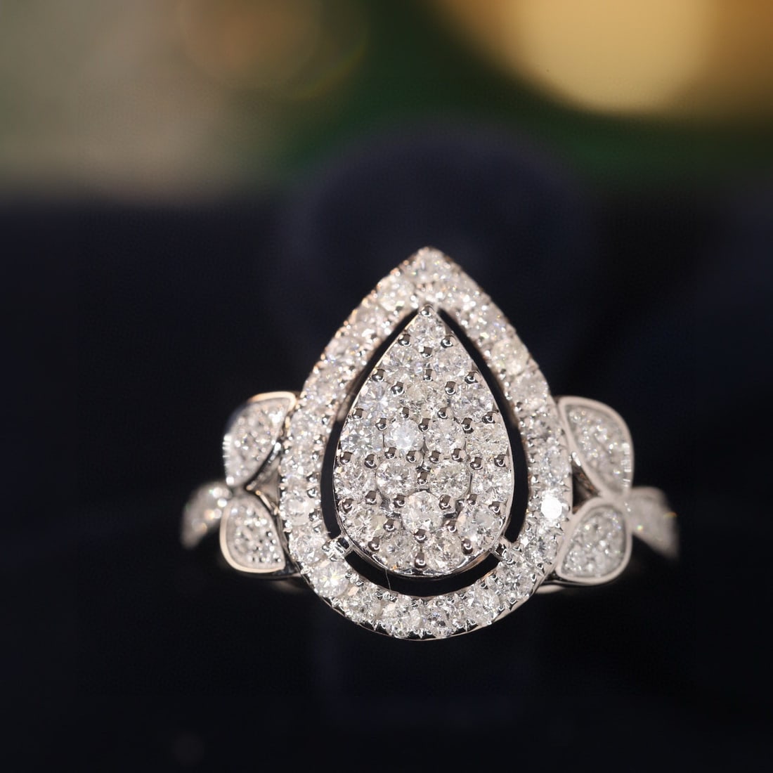 14k Gold 0.9 Ct Natural H Diamond Ring (1 of 9)