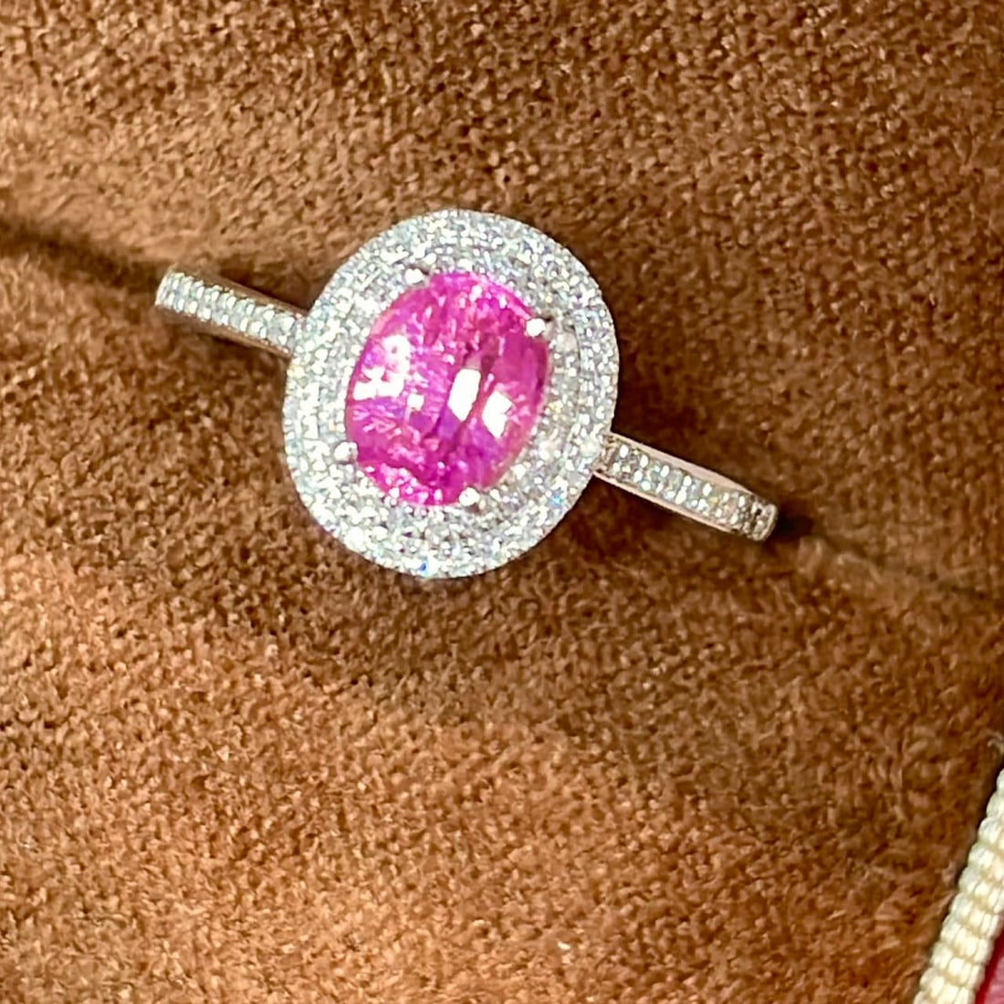 14k Gold 1 Ct Natural Spinel & Diamond Ring - 2