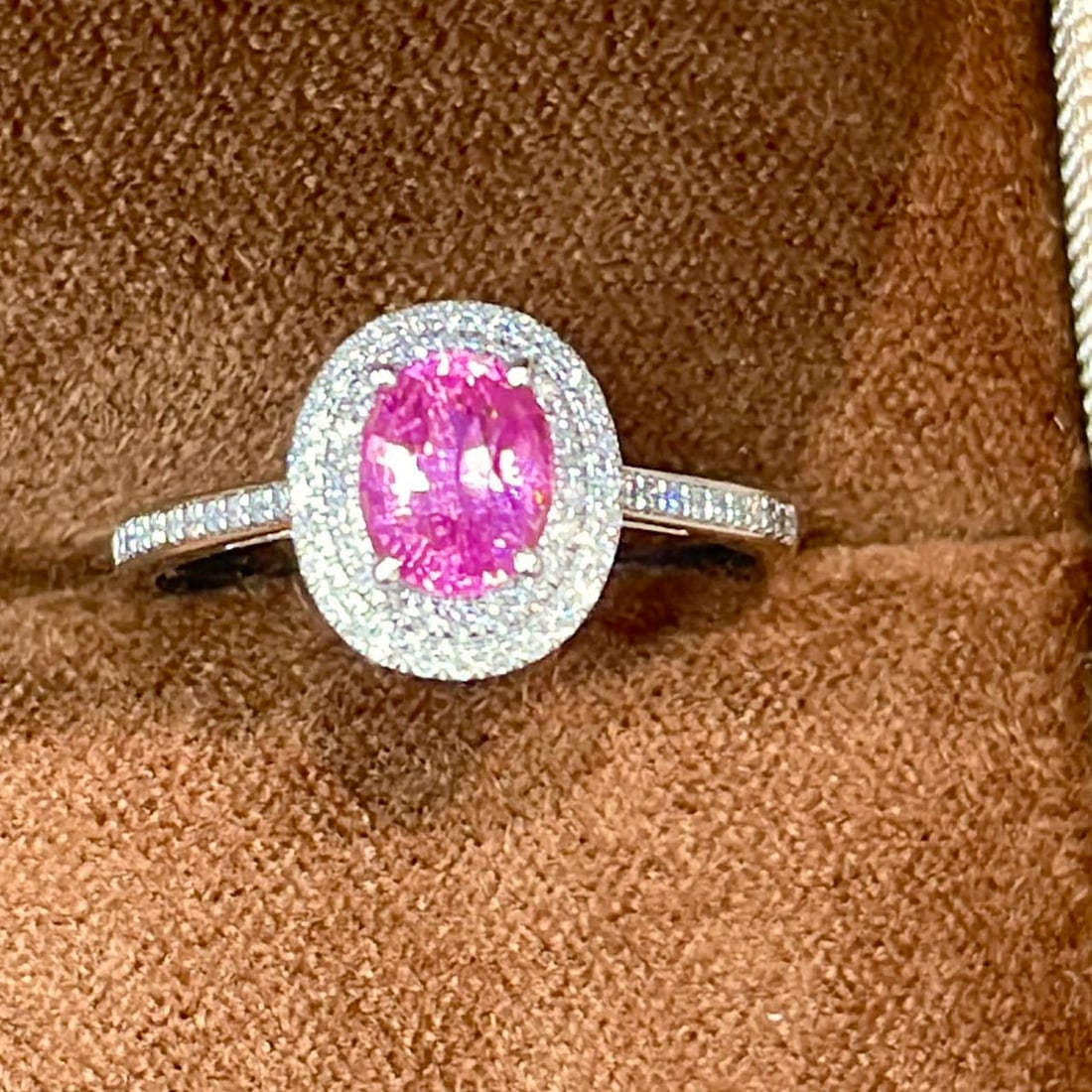 14k Gold 1 Ct Natural Spinel & Diamond Ring - 4