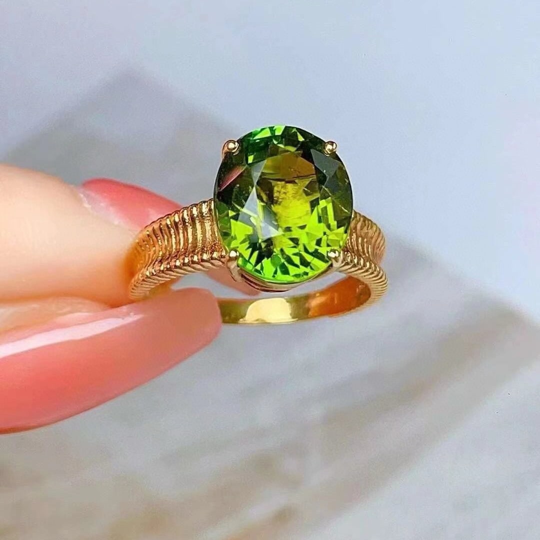 14k Gold 5.20 Ct Natural Tourmaline Ring - 2