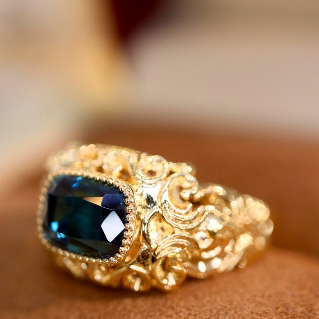 14k Gold 2.01 Ct Natural Tourmaline Ring - 5