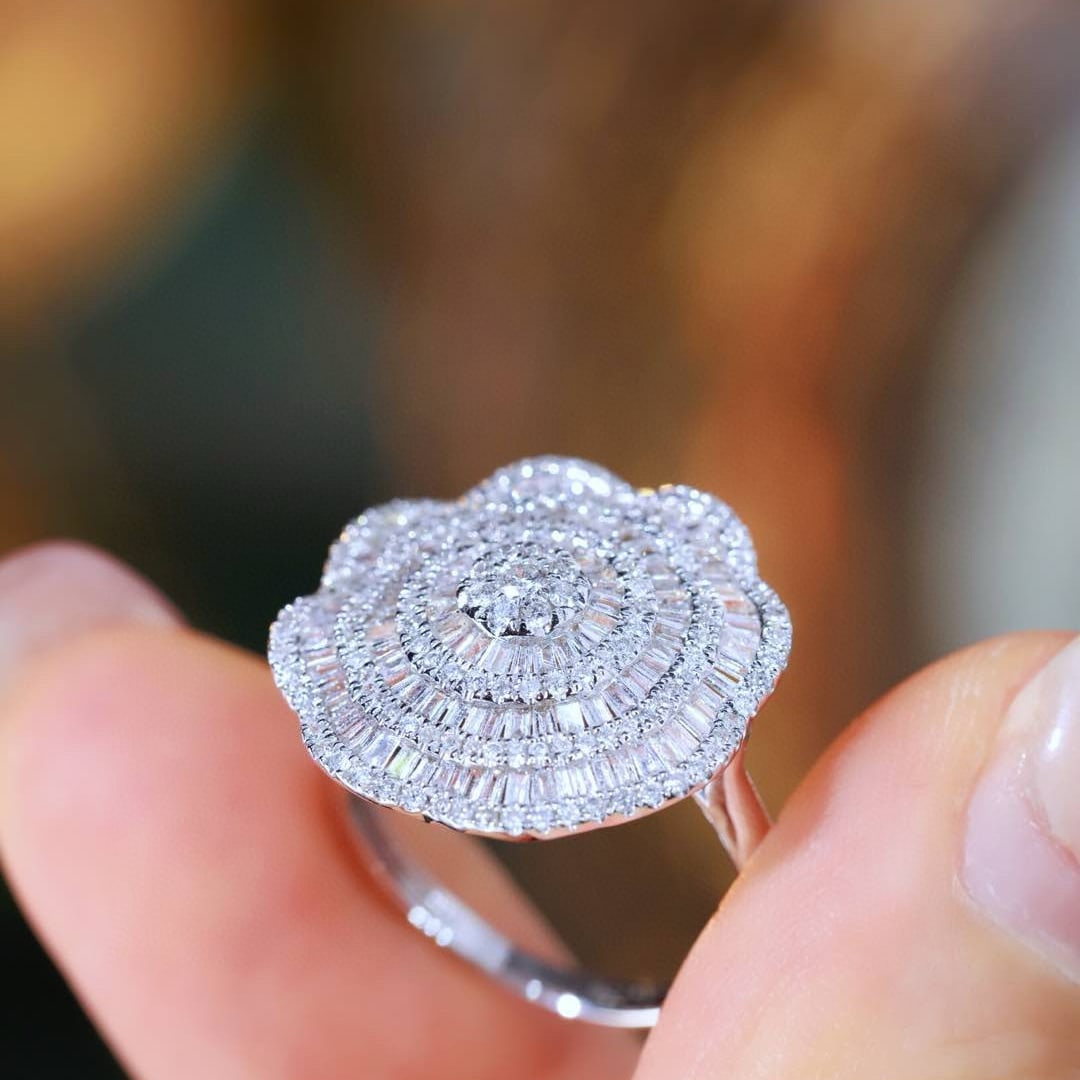 14k Gold 1.5 Ct Natural H Diamond Ring - 2